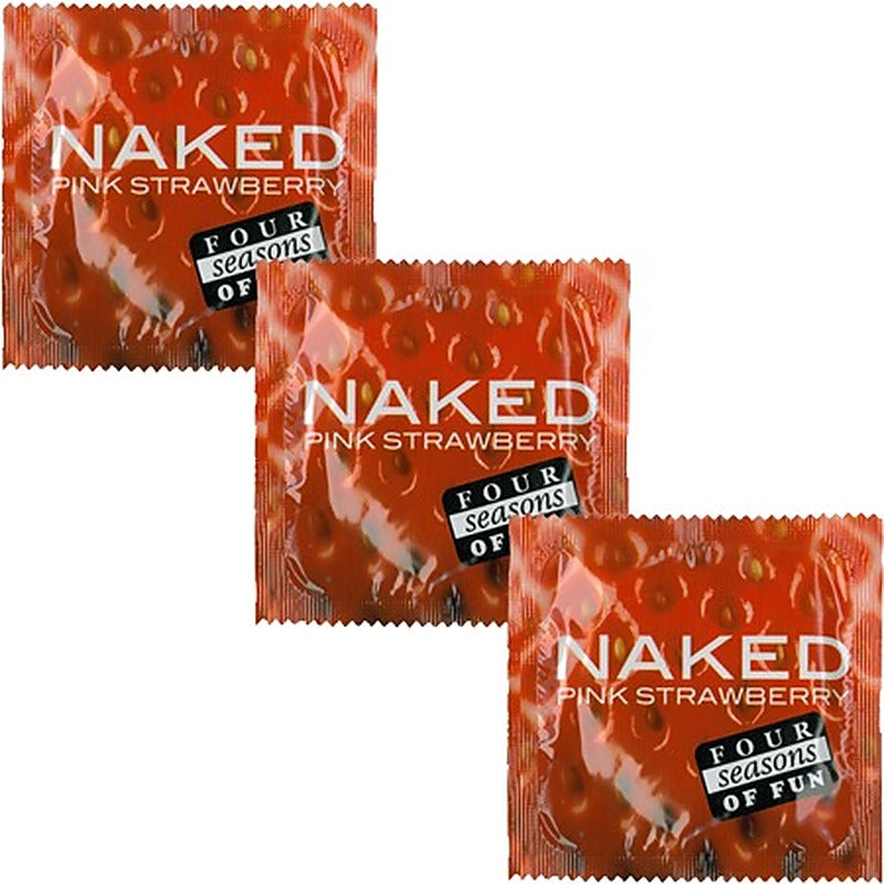 Four Seasons Naked Extra Strength Flavour Condoms 144 Pack with Premium Protection - Condoms