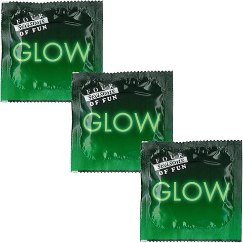 Four Seasons Glow N Dark Stretchy Condoms 144 Pack - Condoms
