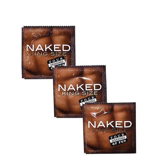 Naked King Size Lubricated Condoms 144 Pack By Four Seasons - Condoms