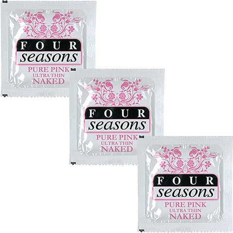 Four Seasons Naked Pure Pink Ultra Thin Naked Condoms 144 Pack - Condoms