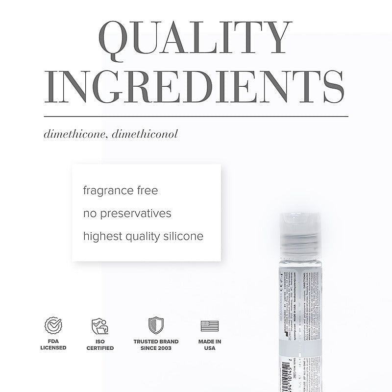 System Jo All In One Massage Glide Fragrance Free Sensual Oil 30ml Long Lasting - Silicone Based Lubes