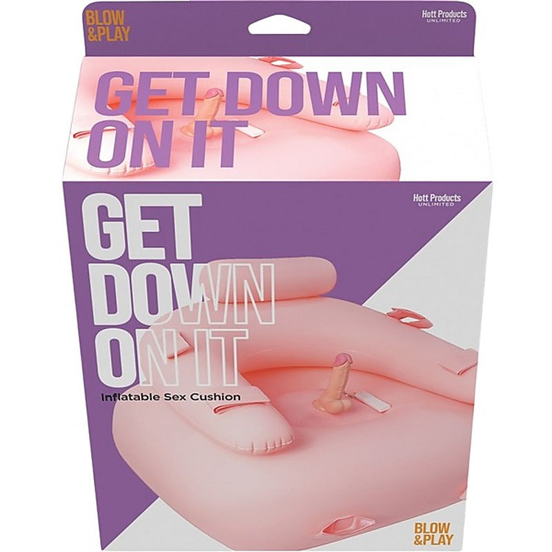 Hott Products Get Down On It Inflatable Vibrating Dildo - Inflatable Dildos and Vibrators