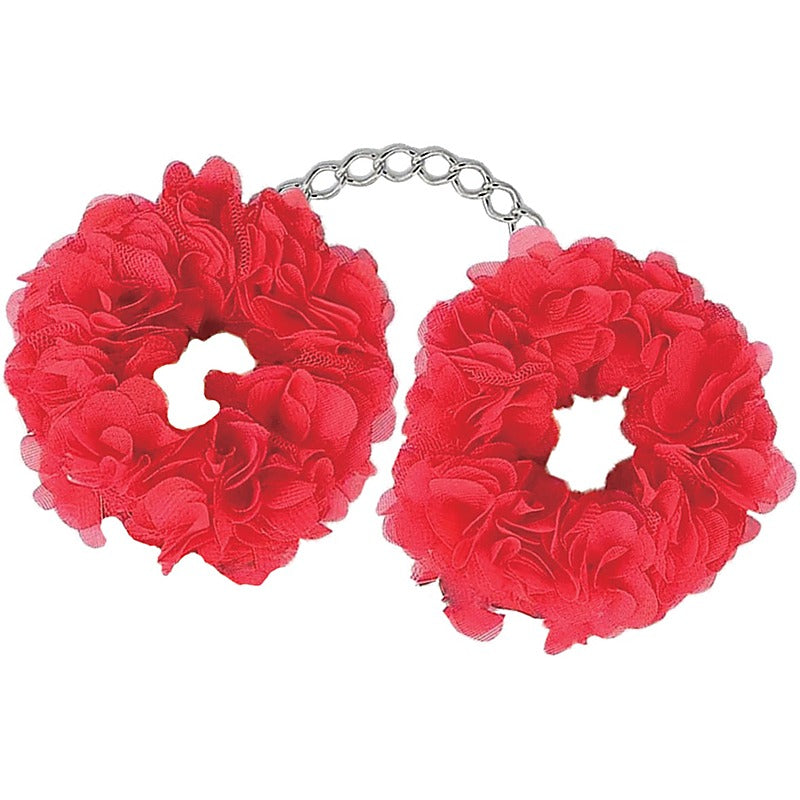 Hott Products Blossom Soft and Comfortable BDSM Luv Cuffs with Plush Design - Cuffs And Restraints
