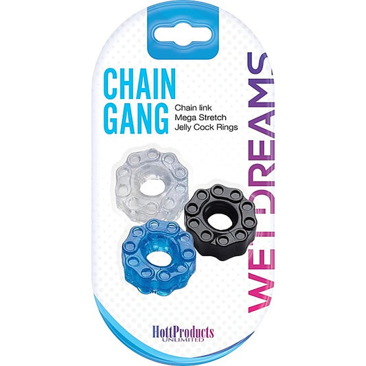 Chain Gang Erection Enhancer Stretchy Cock Rings - Stretchy Cock Rings