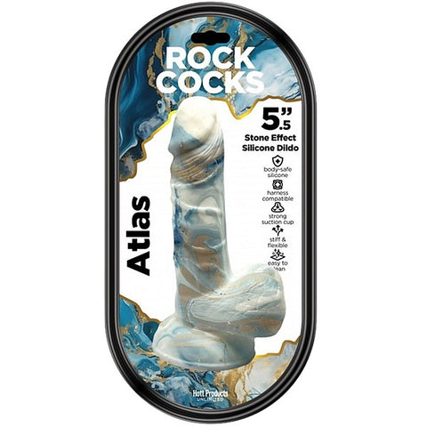 Rock Cocks Atlas Harness Compatible Realistic Textured Dildo 5.5 Inch - Realistic Dildos
