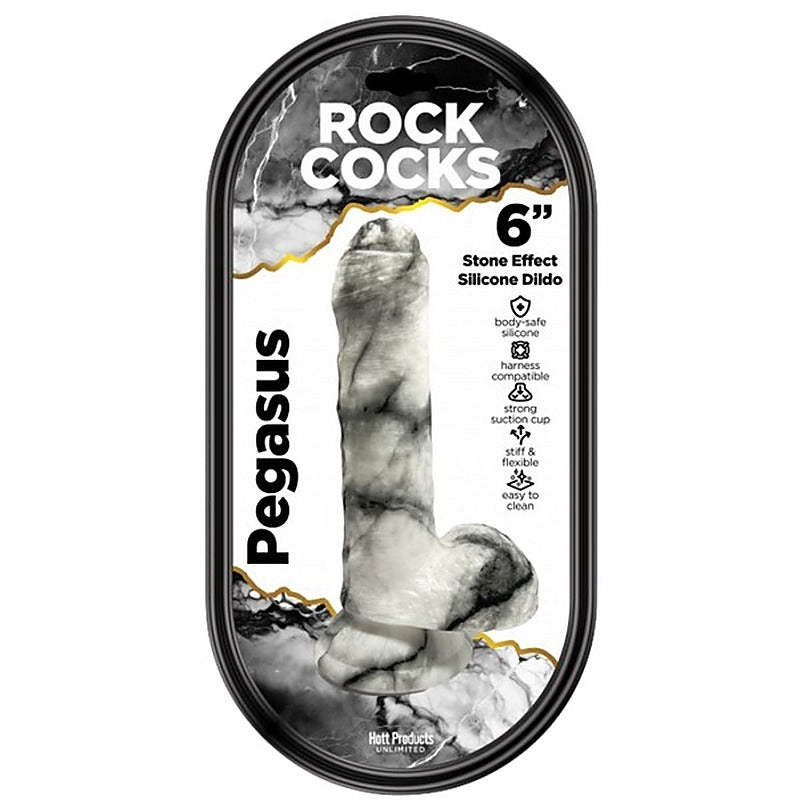 Rock Cocks Pegasus Textured Realistic Dildo 6 Inch - Realistic Dildos