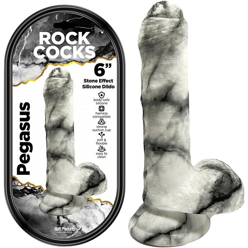 Rock Cocks Pegasus Textured Realistic Dildo 6 Inch - Realistic Dildos