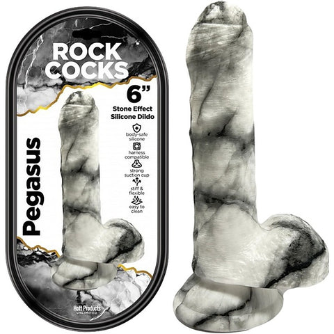 Rock Cocks Pegasus Textured Realistic Dildo 6 Inch - Realistic Dildos