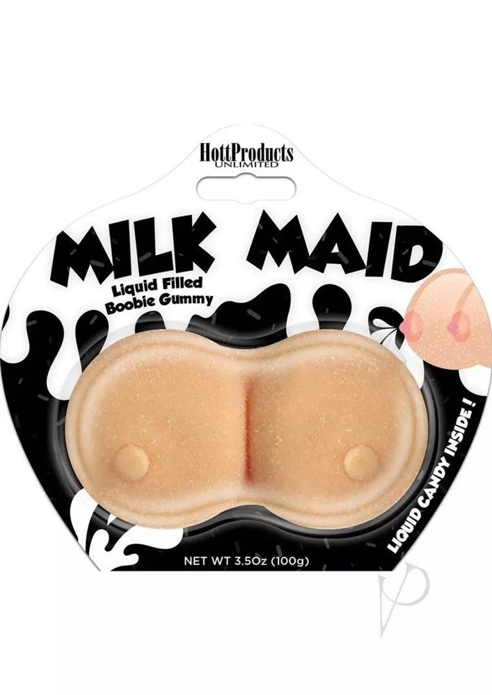 Hott Products Milk Maid Boobie Shape Edible Gummy Breast Shaped Candy - - Party Gifts and Novelties