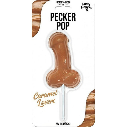 Lusty Lickers Pecker Shaped Pop Candy by Hott Products - Party Gifts and Novelties