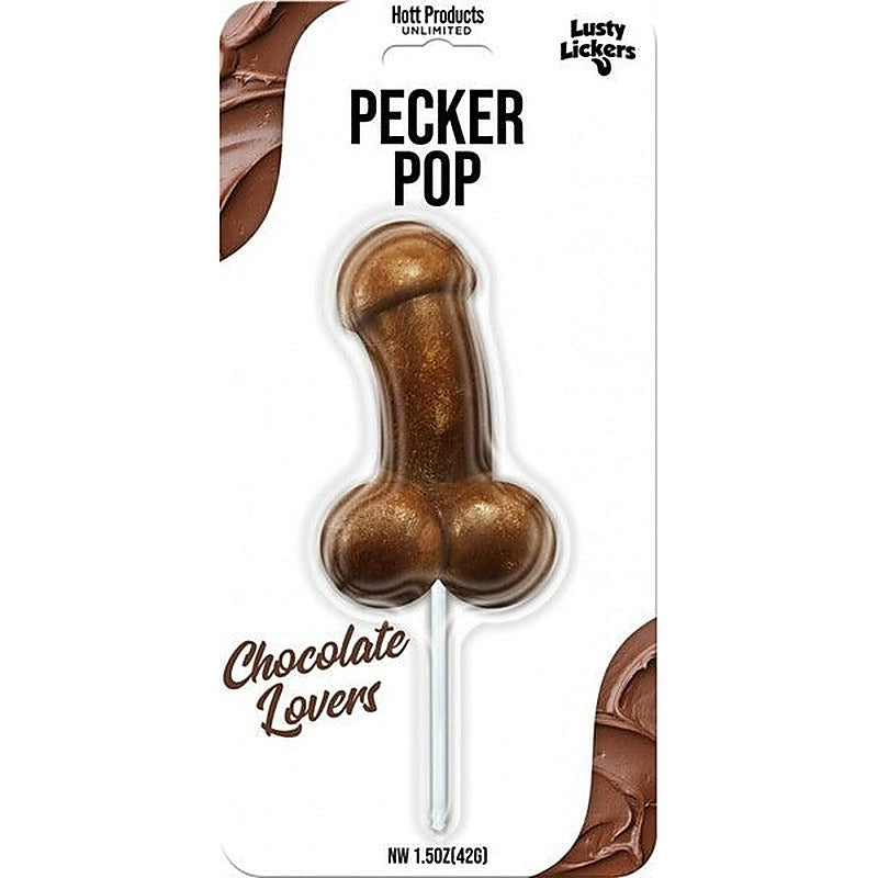 Lusty Lickers Pecker Shaped Pop Candy by Hott Products - Party Gifts and Novelties