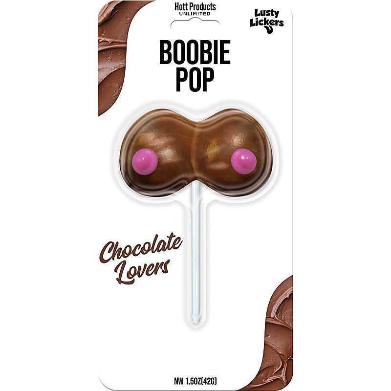 Lusty Lickers Boobie Shaped Edible Pop Candy - Party Gifts and Novelties