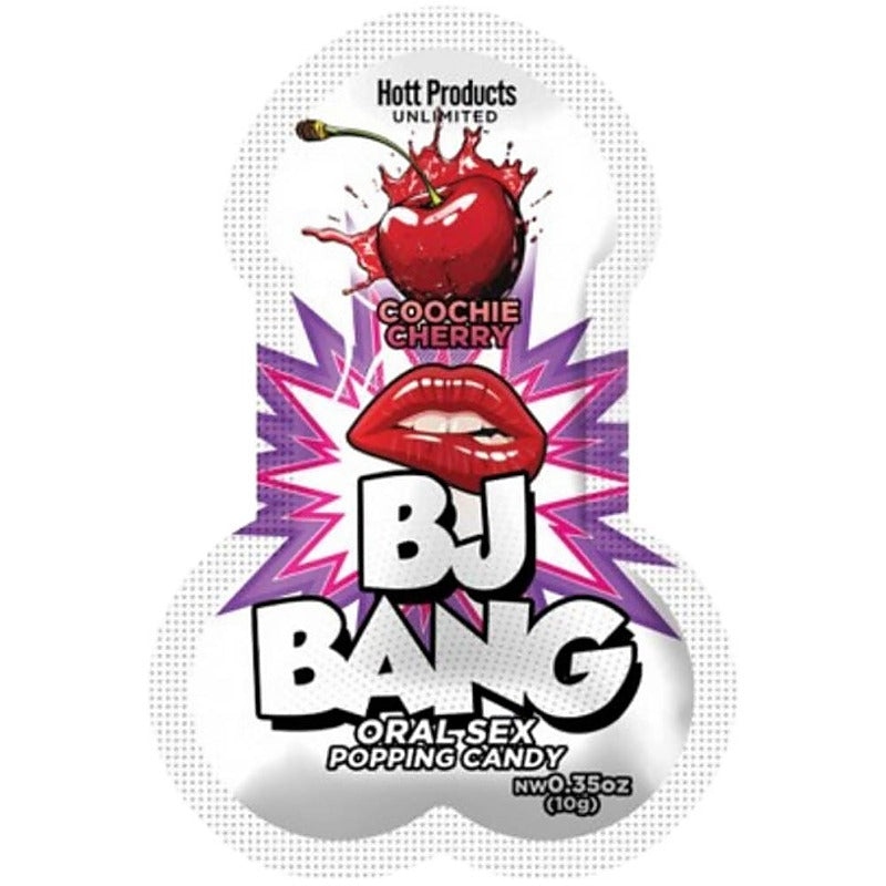 Hott Products BJ Bang Popping Oral Sex Edible Candy with Cock Ring - Party Gifts and Novelties