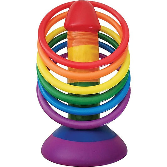 Rainbow Pecker Party Ring Toss by Hott Products - Party Gifts and Novelties