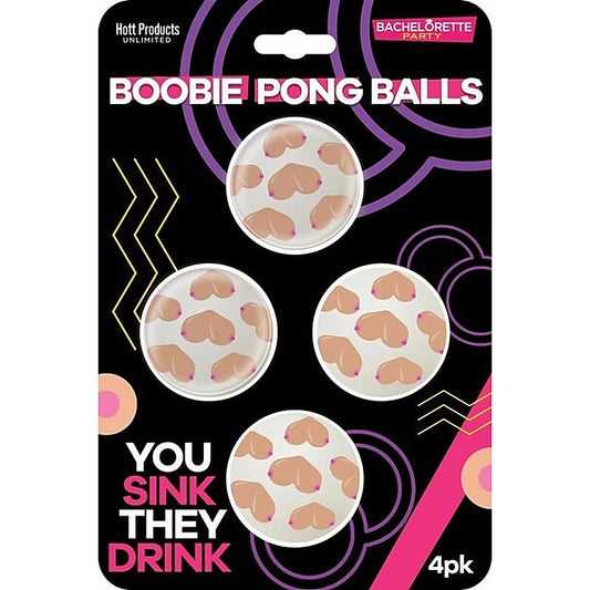 Bachelorette Party Boobie Shaped Beer Pong Balls - Party Gifts and Novelties
