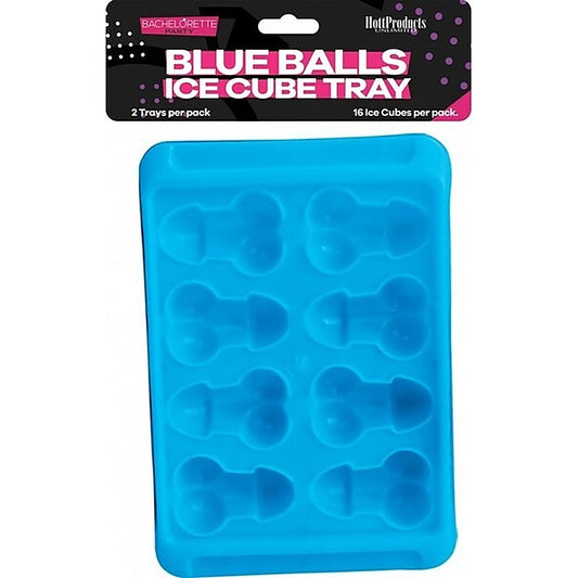 Blue Balls Penis & Balls Shaped Ice Cube Tray - Party Gifts and Novelties
