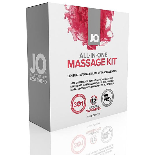 All-In-One Warming Massage Glide Kit by System Jo - Massage Oils and Lubricants