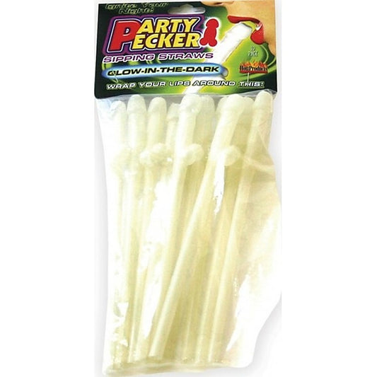 Party Pecker Sipping Penis Shape Straws by Hott Products - Party Gifts and Novelties