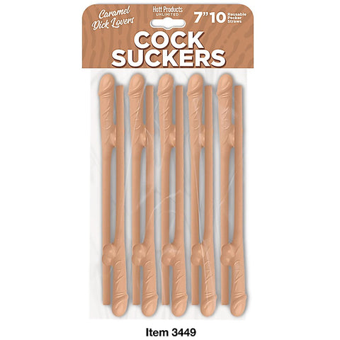 Reusable Cocksucker Penis Shape Straws by Hott Products - Party Gifts and Novelties