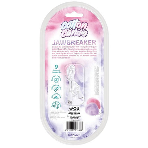 Hott Products Jawbreaker USB Rechargeable Rabbit Vibrator Cotton Candy - Rabbit Vibrators
