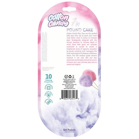 Hott Products Poundcake 10 Function Vibrating Dildo Cotton Candy - Vibrating Dildos