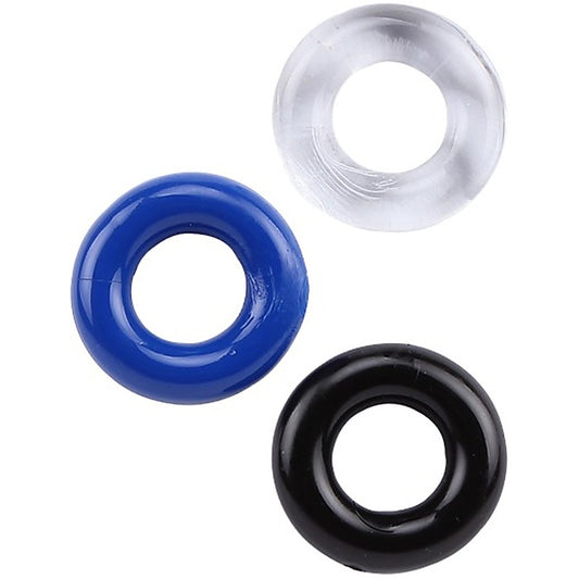 3Some Stretchy Cock Rings Set by La Viva - Stretchy Cock Rings