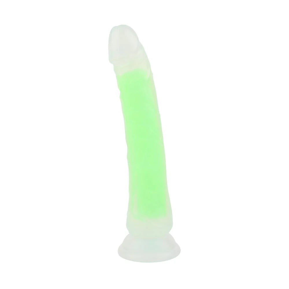Pipedream Products Neon Stevie 8.4 Inches Suction Realistic Silicone Dildo - Green - Realistic Dildos