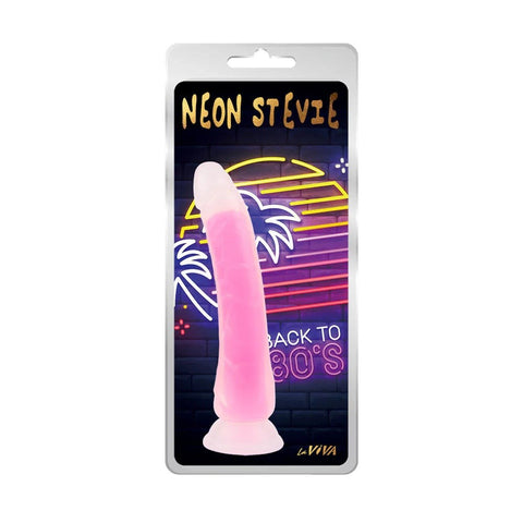 Pipedream Products Neon Stevie 8.4 Inches Suction Realistic Silicone Dildo - Realistic Dildos