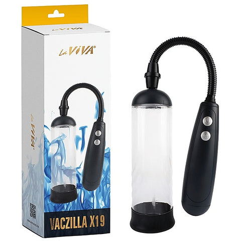 Vaczilla X19 Cylinder 2 Speed Mens Penis Pump by XR Brands - Penis Pumps And Stretchers