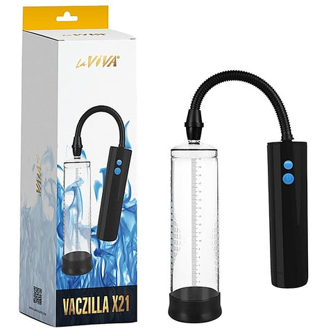 Vaczilla X21 Rechargeable 3 Speed Cylinder Penis Pump - Penis Pumps And Stretchers
