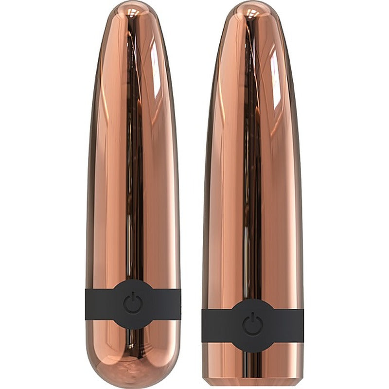 La Viva Quake Shell Multi Function Bullet Vibrator Rose Gold - Bullet Vibrators