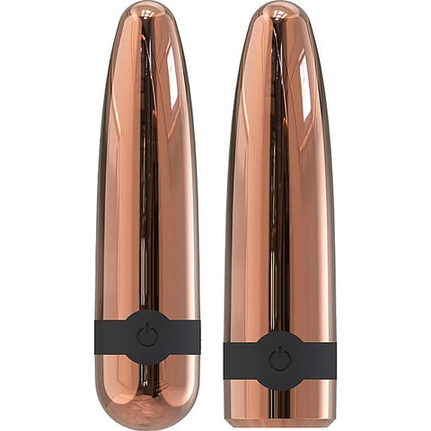 La Viva Quake Shell Multi Function Bullet Vibrator Rose Gold - Bullet Vibrators