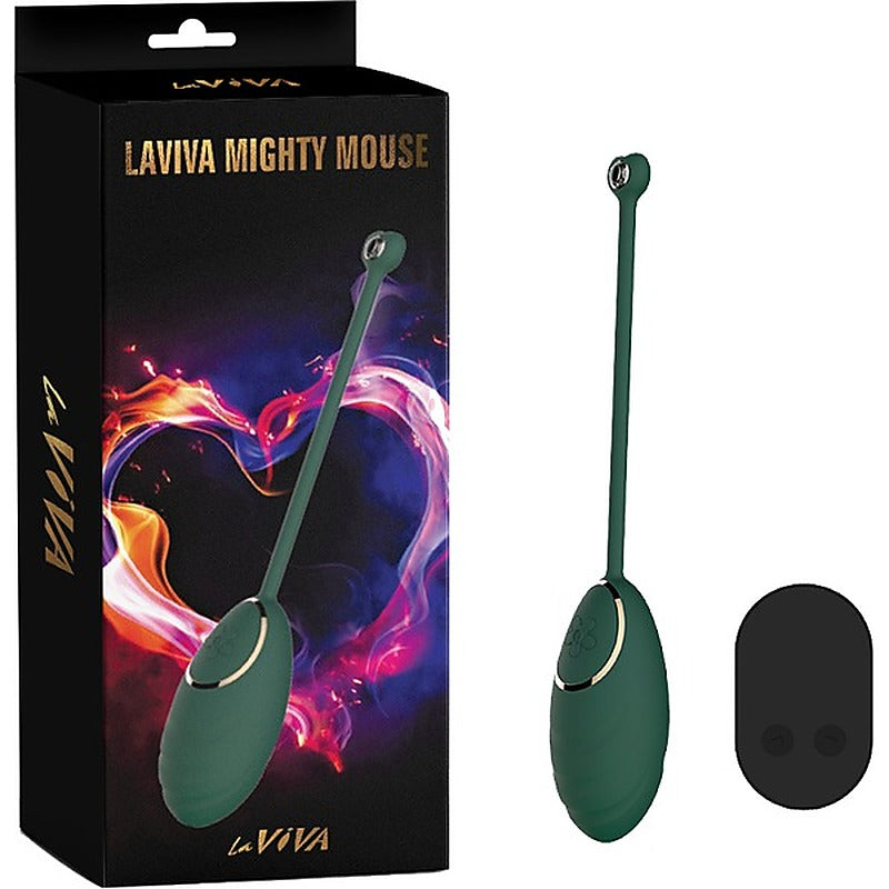 La Viva Mighty Mouse Remote Controlled Vibrating Love Egg Teal - Love Eggs and Kegel Exercisers