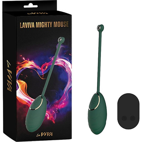 La Viva Mighty Mouse Remote Controlled Vibrating Love Egg Teal - Love Eggs and Kegel Exercisers