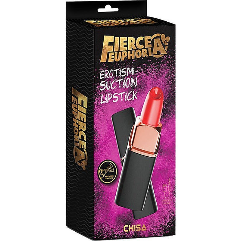 Fierce Euphoria Erotism Suction Lipstick Vibrator - Clit Ticklers and Pulsators