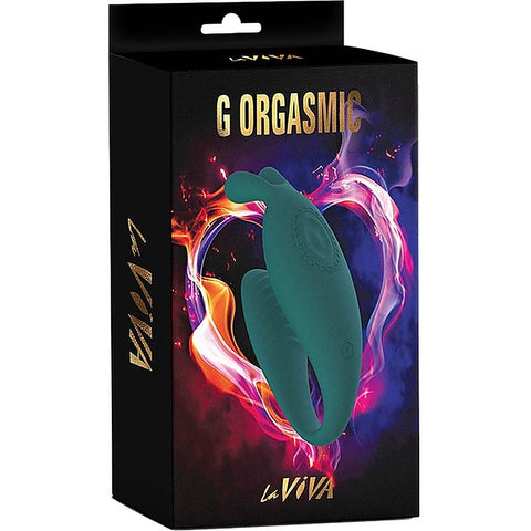 La Viva G-orgasmic 9 Function G Spot Vibrator Teal - G-Spot Vibrators
