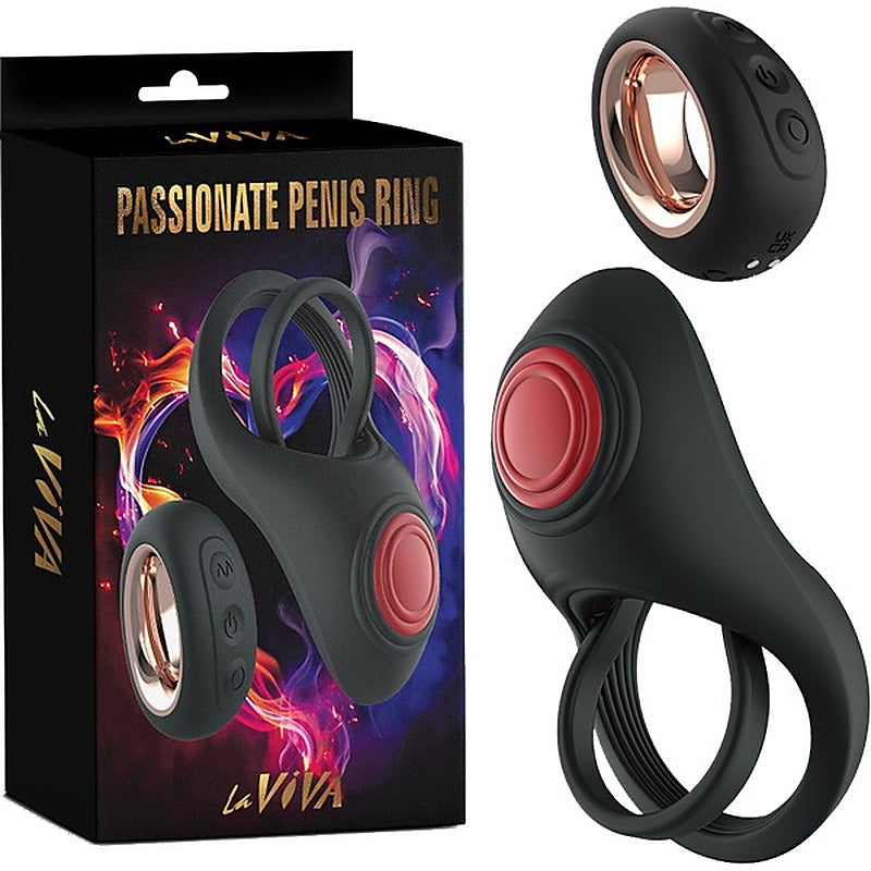 La Viva Remote Control 10 Function Passionate Penis Ring - Vibrating Cock Rings