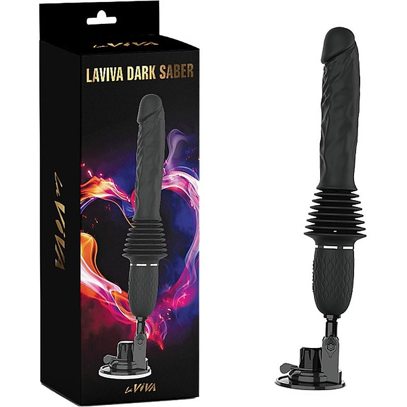 La Viva Dark Saber Multi Function Vibrating Dildo Black - Vibrating Dildos