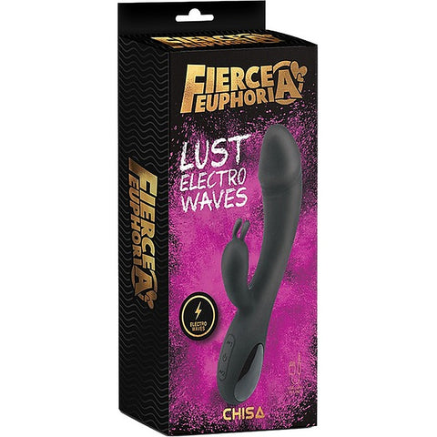 Fierce Euphoria Lust Electro Waves Realistic Penis Shaped Rabbit Style Vibrator - Rabbit Vibrators