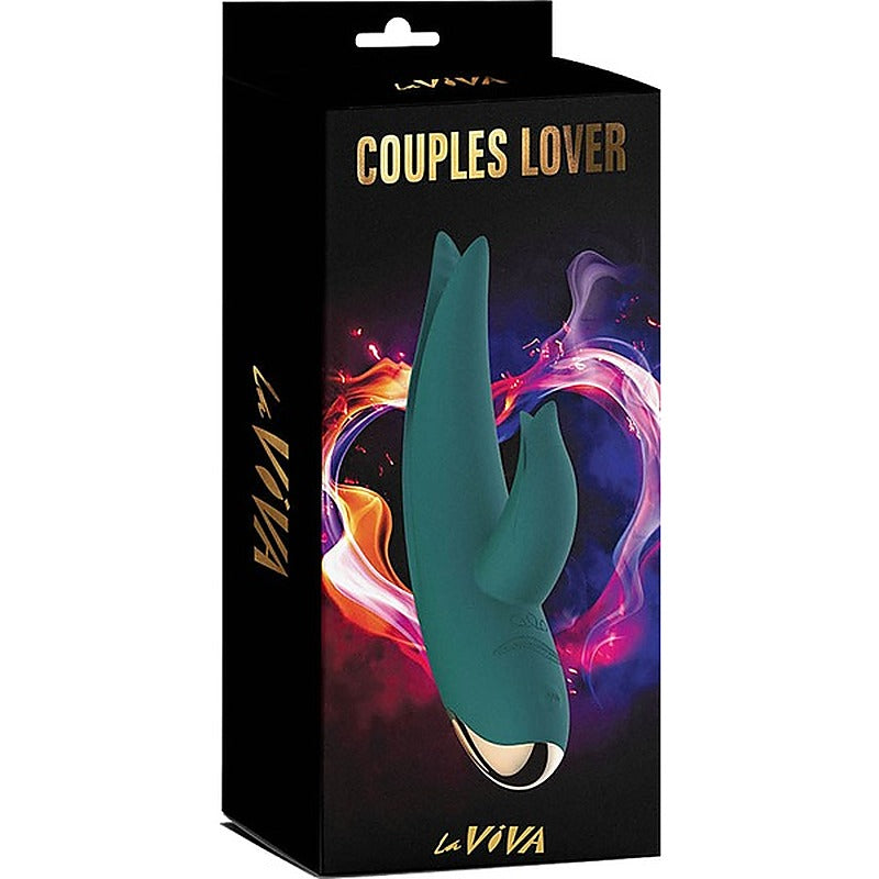 La Viva Couples Lover 9 Mode Rabbit Vibrator Teal - Rabbit Vibrators