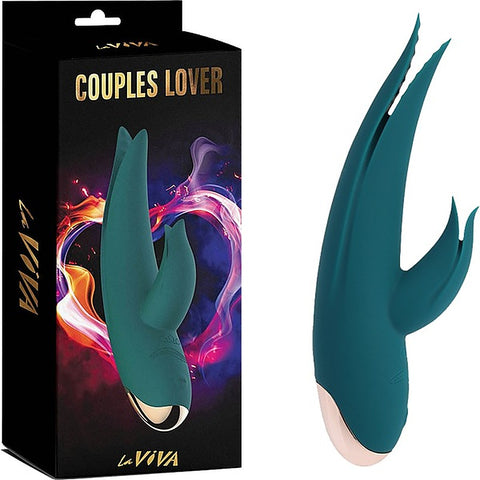 La Viva Couples Lover 9 Mode Rabbit Vibrator Teal - Rabbit Vibrators