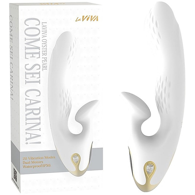 La Viva Come Sei Carina 20 Mode Dual Motor Rabbit Vibrator White - Rabbit Vibrators