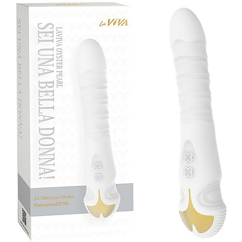 La Viva Sei Una Bella Donna 10 Thrusting Mode G Spot Vibrator White - G-Spot Vibrators