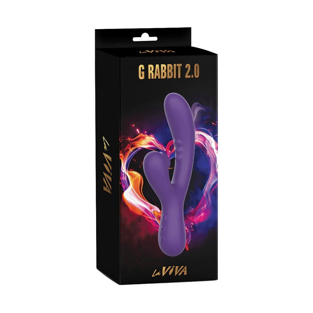 La Viva G Rabbit 2.0 Rechargeable Rabbit Vibrator with Dual Stimulation - Rabbit Vibrators