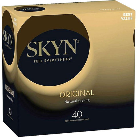 Skyn Original Natural Feeling 40 Soft Non Latex Condoms - Condoms