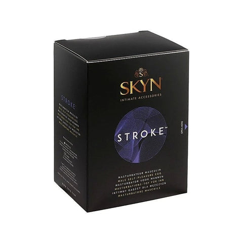 Ansell Skyn Stroke Super Soft Male Masturbator Device with Vibrating Ring - Masturbators and Strokers