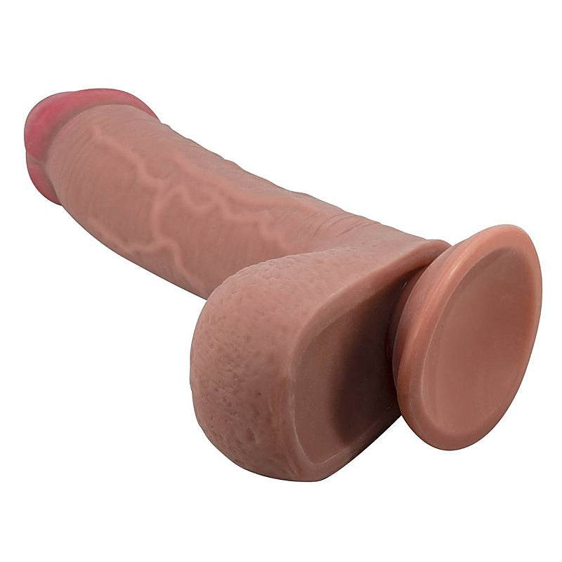 Pretty Love Sliding Skin Series Suction Cup Realistic Dildo - Realistic Dildos