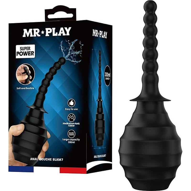 Mr Play Anal Douche BLKM7 With Flexible Nozzle by Baile - Enemas and Douches