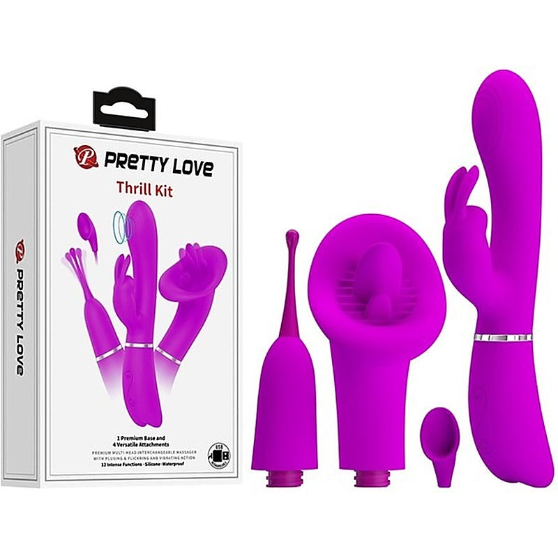 Velvety Silicone & Vibrating Thrill Kit by Baile - Sex Kits