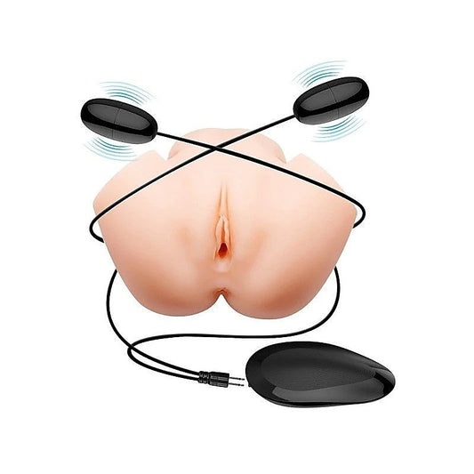 Crazy Bull Veronica Dual Vagina & Ass Vibrating Masturbator - Realistic Butts And Vaginas